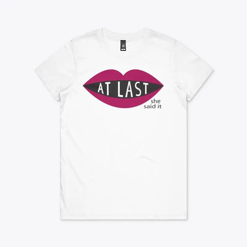 Berry Pink Logo on Women's Tee