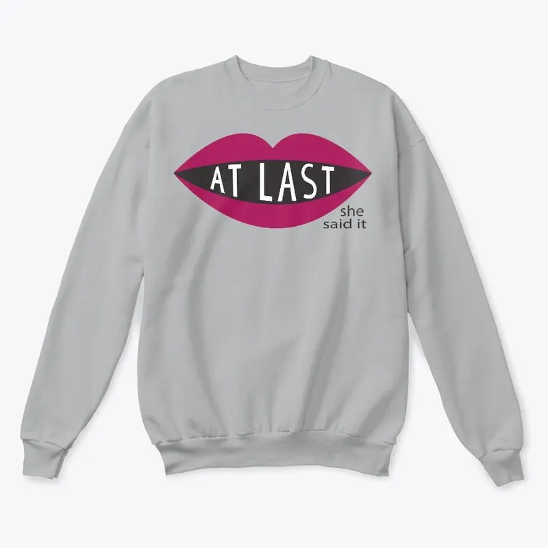 Berry Pink Logo on Classic Sweatshirt