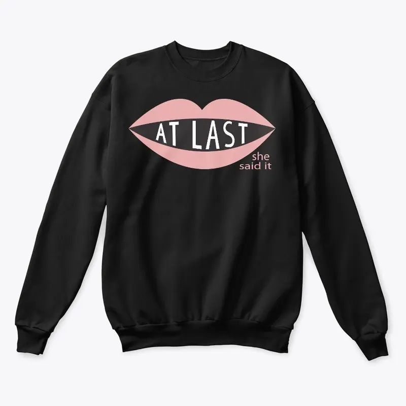 Light Pink Logo on Classic Sweatshirt