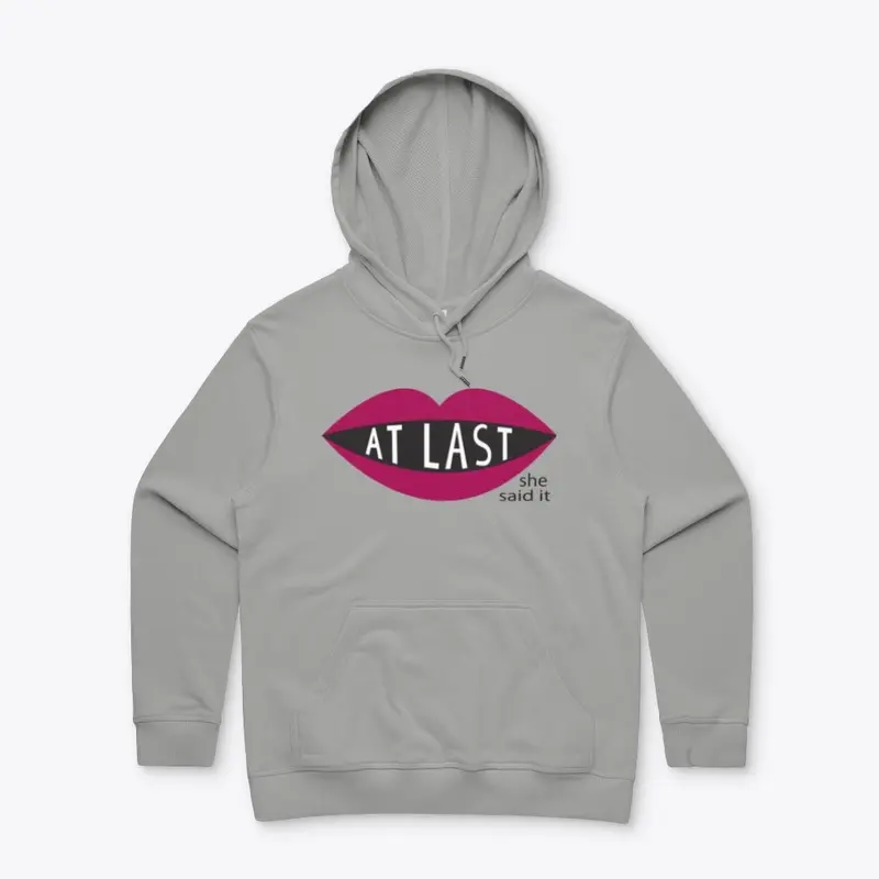 Berry Pink Logo on women's Hoodie